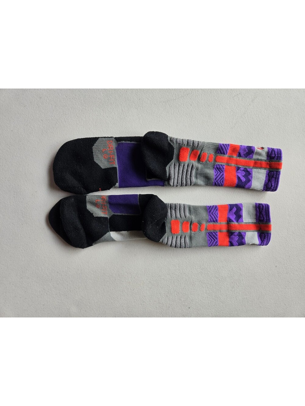 Nike Hyper Elite BHM Black History Month Crew Socks Rare 2014 Purple Orange